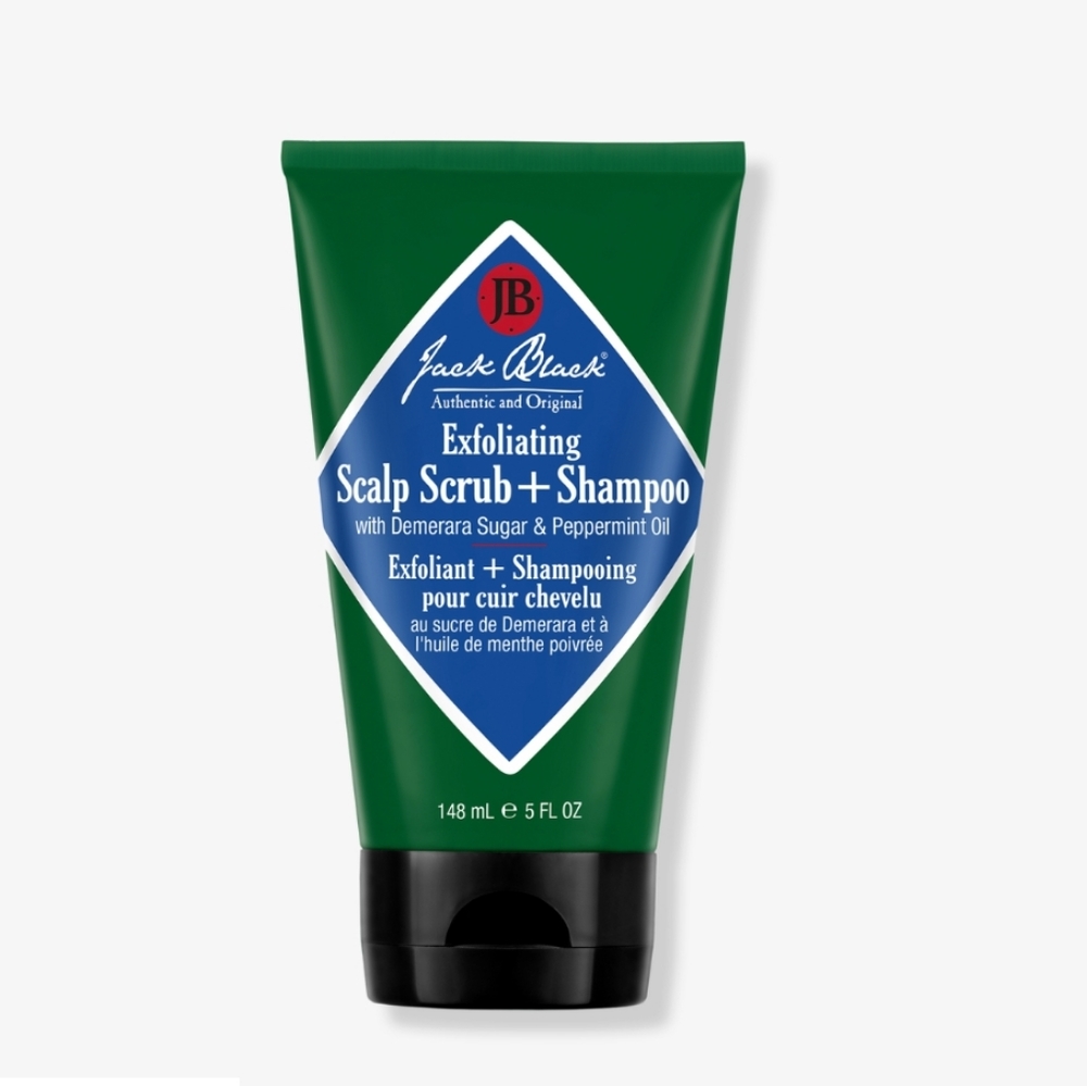 SAMPLE JACK BLACK EXFOLIATING SCALP SCRUB + SHAMPOO.